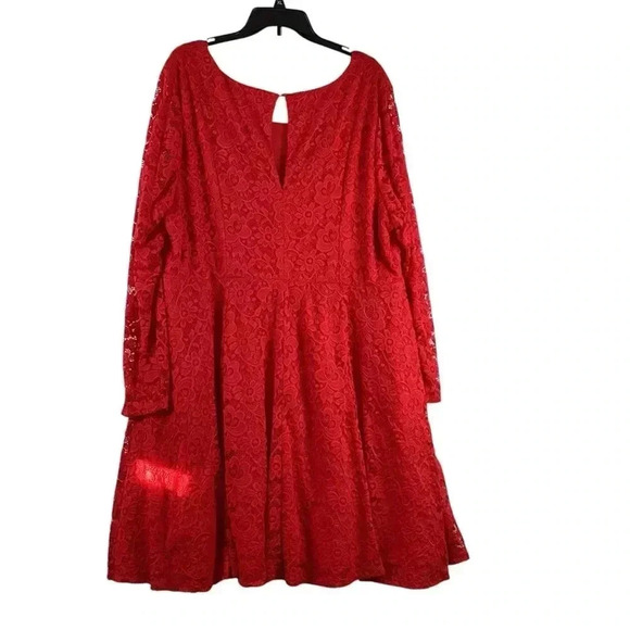 Torrid NWT mini Skater Lace Dress Red 4X - Picture 8 of 11
